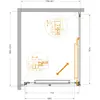 Cezares LUX-AH-FS-1-80/100-C-CR Душевой уголок