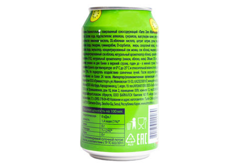 Напиток Tams Zero Kiwi & Apple, 355мл