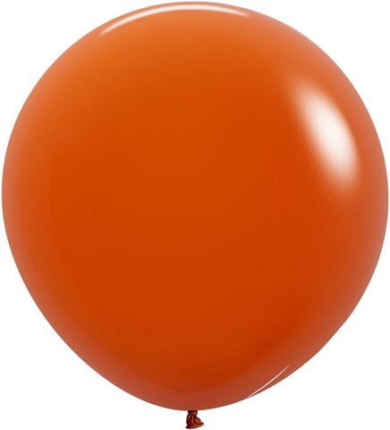 Шар S 24''/60 см, Пастель, Оранжевый закат (062), 1 шт.