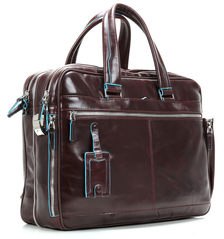 Сумка Piquadro Blue Square CA2765B2/MO, коричневый, кожа натуральная