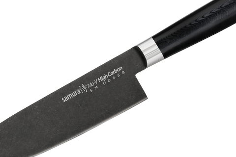 Нож кухонный Шеф 200мм Samura Mo-V Stonewash SM-0085B/K*