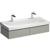 Geberit Xeno2 500.517.00.1 Тумба под раковину, 117.4x22x46.2см, Серый / Матовое покрытие