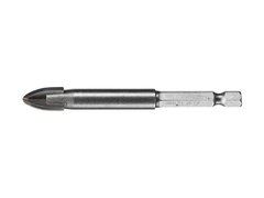 STAYER 12 мм, 4х кромка, HEX 1/4, Сверло по стеклу и кафелю (2985-12)
