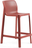 Стул пластиковый полубарный Net Stool Mini цвет коралловый