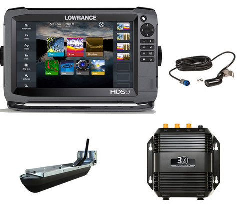 Комплект Lowrance HDS-9 Gen3 + StructureScan 3D + датчик HST-WSBL