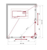 BelBagno Uno-195 UNO-195-AH-2-120/90-CH-CR Душевой уголок прямоугольный, 120x90, цвет: хром