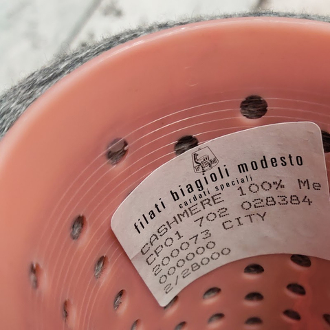 Кашемир Biagioli Modesto CASHMERE 2/28 серый меланж