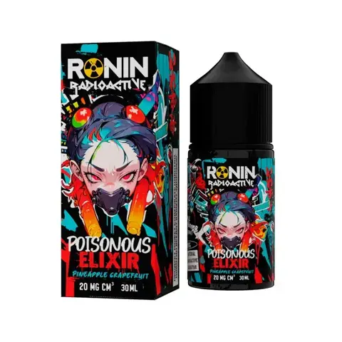 Жидкость RONIN Radioactive 2% Salt 30 ml - Poisonous Elixir (Ананас грейпфрут/Pineapple Grapefruit)
