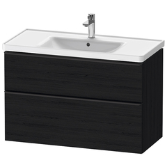 Duravit D-Neo DE435601616 Тумбочка подвесная, 625x984x452, 1 ящик, цвет: Black Oak фото