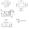 Duravit Starck 3 45270900A1 (252709+006389) Комплект: подвесной унитаз Rimless 252709 + сиденье с мягним закрыванием