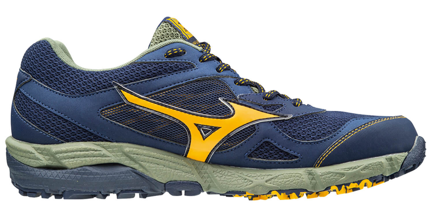 Беговые кроссовки мужские Mizuno Wave Kien 4 GoreTex темно-синие