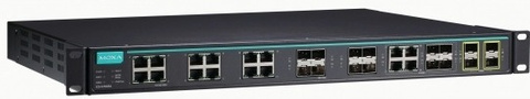Коммутатор управляемый MOXA ICS-G7828A-8GSFP-4XG-HV-HV-T