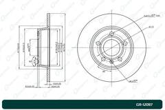 Диск тормозной G-brake  GR-12097