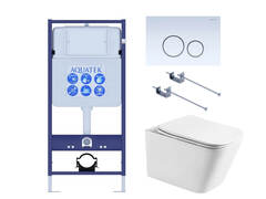 Aquatek SET Aquatek ЛИБРА T-015/KKI01 (рама Aquatek Standard INS-0000012+крепеж KKI-0000001+KDI-0000015+унитаз ЛИБРА AQ1505T-00 с тонким сиденьем soft-close) фото