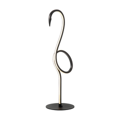 Чёрная современная настольная лампа Elstead Flamingo FLAMINGO-TL-BLK, Integrated LED, в гостиную
