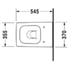 Duravit DuraStyle 2539090000 Унитаз компакт подвесной 480х370 мм, с креплением, цвет белый