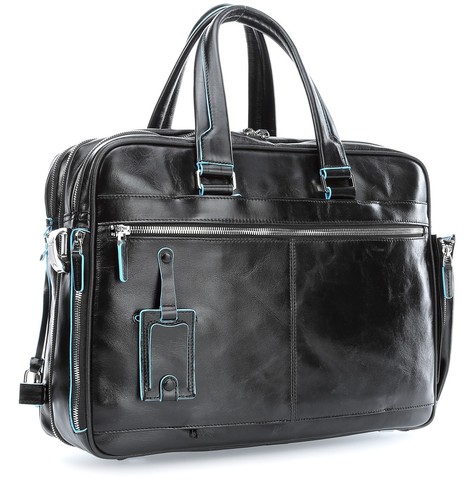 Сумка Piquadro Blue Square CA2765B2/N, чёрный, кожа натуральная