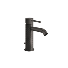 Gessi 316 54107#707 Смеситель для биде на 1 отверстие с донным клапаном, излив 118мм, цвет: brushed black metal pvd фото