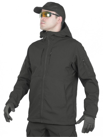 Тактический костюм мужской софтшелл GONGTEX SMARTFOX SOFTSHELL, Черный