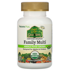 Nature's Plus, Source of Life, Garden, Organic Family Multi, Mixed Berry Flavor, 60 Vegan Chewables