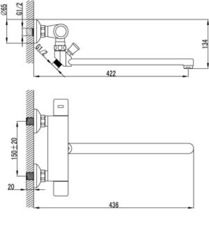 Смеситель универсальный термостатический LEMARK THERMO – LM7734C