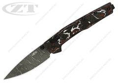 Нож Zero Tolerance Red White CF Vegas Forge Damascus 0117VFDAM 
