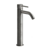 Gessi 316 54109#239 Смеситель высокий для раковины на 1 отверстие без донного клапана, h=305мм , излив 123мм, цвет: steel brushed