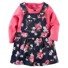CARTERS Комплект боди и сарафан в цветочек КДБ48