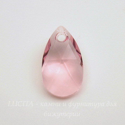 6106 Подвеска Сваровски Капля Light Rose (16 мм)