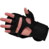 Гибридные перчатки Hardcore Training Black/Black