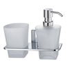 WasserKRAFT Leine K-5089 Держатель стакана и дозатора, цвет: хром