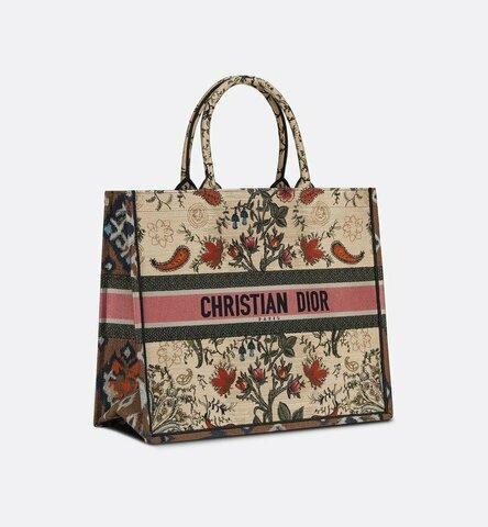 Сумка Dior Book Tote бежевый/красный