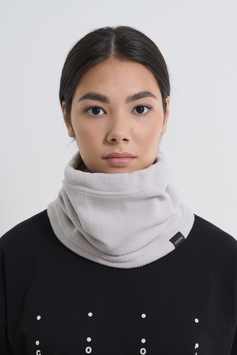 Шарф-труба из флиса Cool Zone light-grey