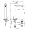 Ideal Standard Connect Air A7025AA Смеситель для раковины-чаши с донным клапаном