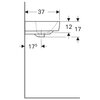 Geberit Renova Compact 500.928.00.1 Раковина 55x37см, белый