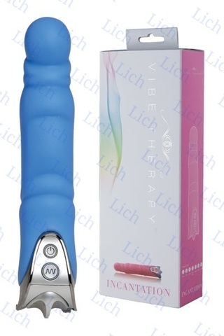 Голубой вибромассажер INCANATION из серии VIBE THERAPY