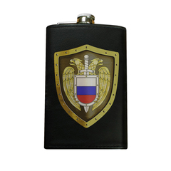Фляжка "Щит ФСО", черная