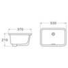 BelBagno BB1006 Раковина встраиваемая снизу, 37x53, цвет: белый