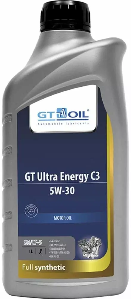 Масло моторное GT OIL GT Ultra Energy C3 5W-30 синтетическое 1 л