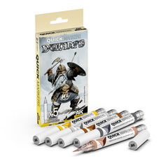 Набор акриловых маркеров AK Interactive Quick Marker Set - Dwarfs