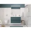 BelBagno UNO-1200-2C-SO-AO База под раковину подвесная с фрезерованными ручками по всей длине фасада с двумя выкатн. ящ., Голубой Матовый, 1200x455x608