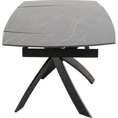 Стол раздвижной Twist Black 120(30+30)x90 см