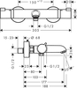 Hansgrohe Ecostat Comfort 13114140 Термостат для ванны, ВМ, BBR