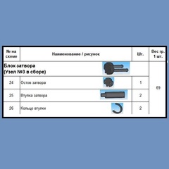 ОПТСНАБТОРГ | Блок затвора (Узел №3 в сборе) для пистолета ПЦ-84, GF5