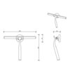 Decor Walther 0835620 Стеклоочиститель, цвет: золото