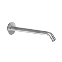 Gessi 316 54110#239 Настенный излив 200мм на 1/2”, комбинируемый с удаленным управлением (не входит в комплект), цвет: steel brushed фото