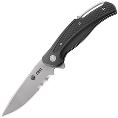 Фото Складной нож CRKT R2402 Ruger Knives Windage™ With Veff Serrations™, сталь 8Cr13MoV Stonewashed Combo Blade, рукоять алюминий