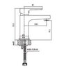 Creavit Sharp SR1500S Cмеситель для раковины, цвет: чёрный