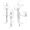 Gessi Rettangolo 30902#031 Смеситель для раковины на 1 отверстие с открытым изливом и светодиодным индикатором, рукоятка "джойстик", цвет: хром