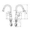Hansgrohe Talis S 14877000 Смеситель для кухни с выдвижным изливом и лейкой